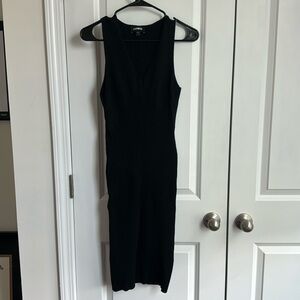 Black sweater dress